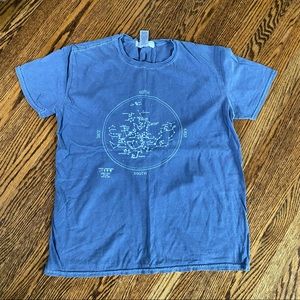 Blue graphic t-shirt